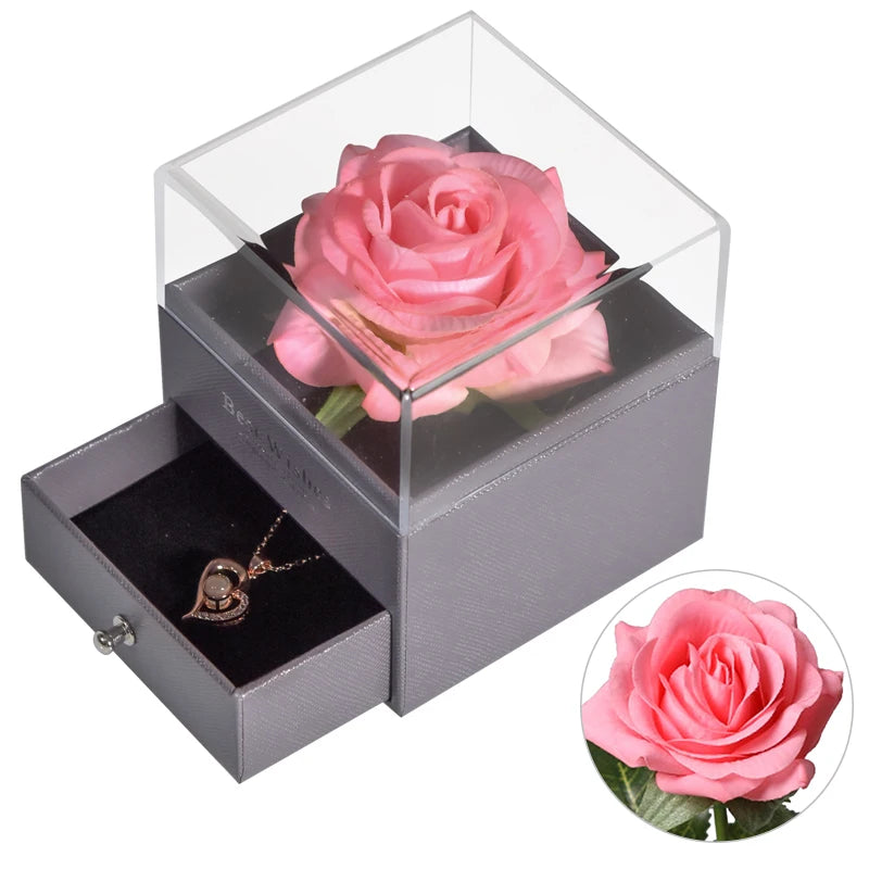 🌹 Caixa de Joias Eternal Rose — Onde o Amor se Torna Eterno