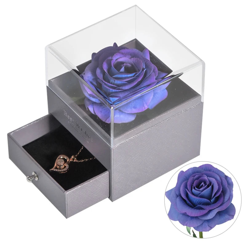 🌹 Caixa de Joias Eternal Rose — Onde o Amor se Torna Eterno