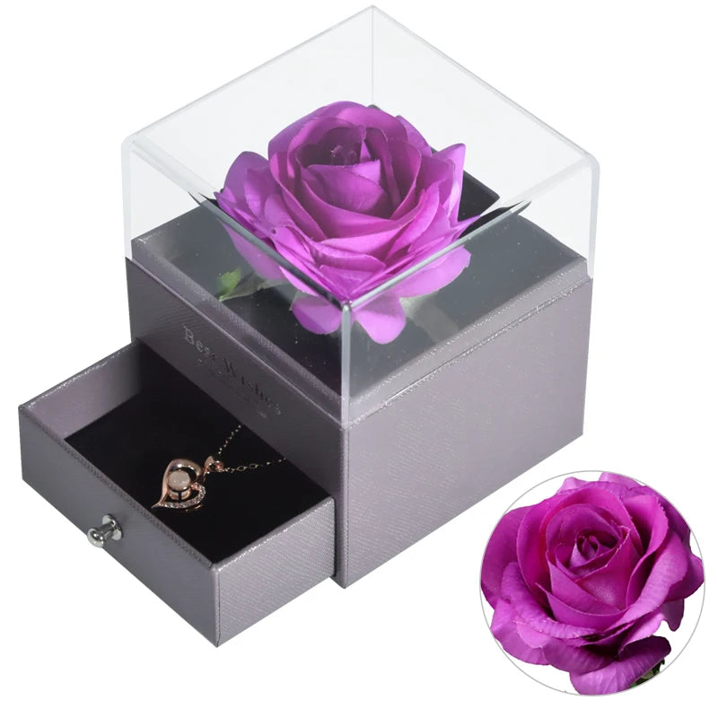 🌹 Caixa de Joias Eternal Rose — Onde o Amor se Torna Eterno