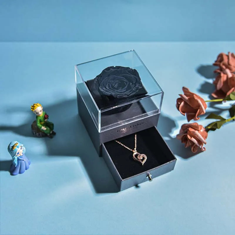 🌹 Caixa de Joias Eternal Rose — Onde o Amor se Torna Eterno