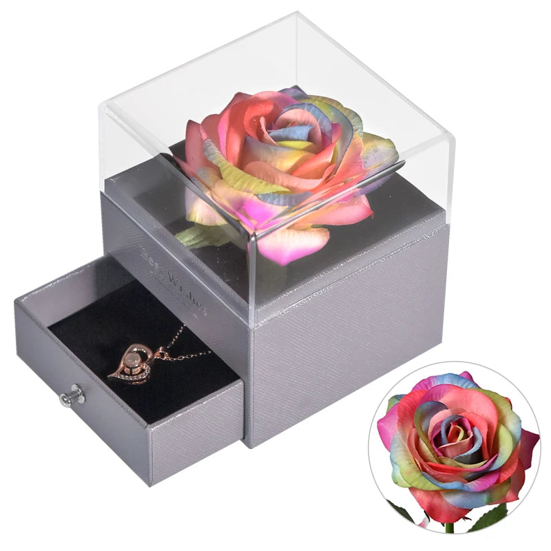 🌹 Caixa de Joias Eternal Rose — Onde o Amor se Torna Eterno