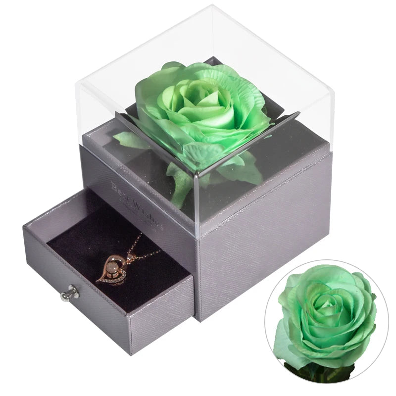🌹 Caixa de Joias Eternal Rose — Onde o Amor se Torna Eterno