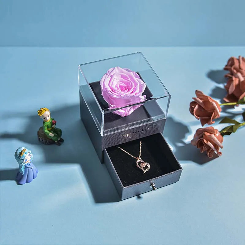 🌹 Caixa de Joias Eternal Rose — Onde o Amor se Torna Eterno