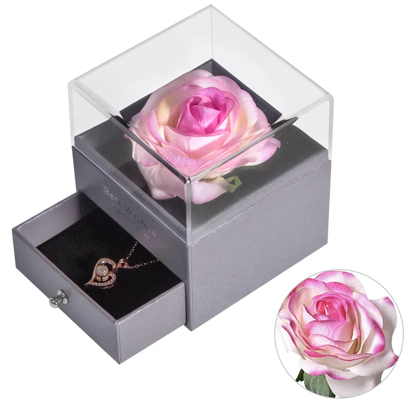 🌹 Caixa de Joias Eternal Rose — Onde o Amor se Torna Eterno