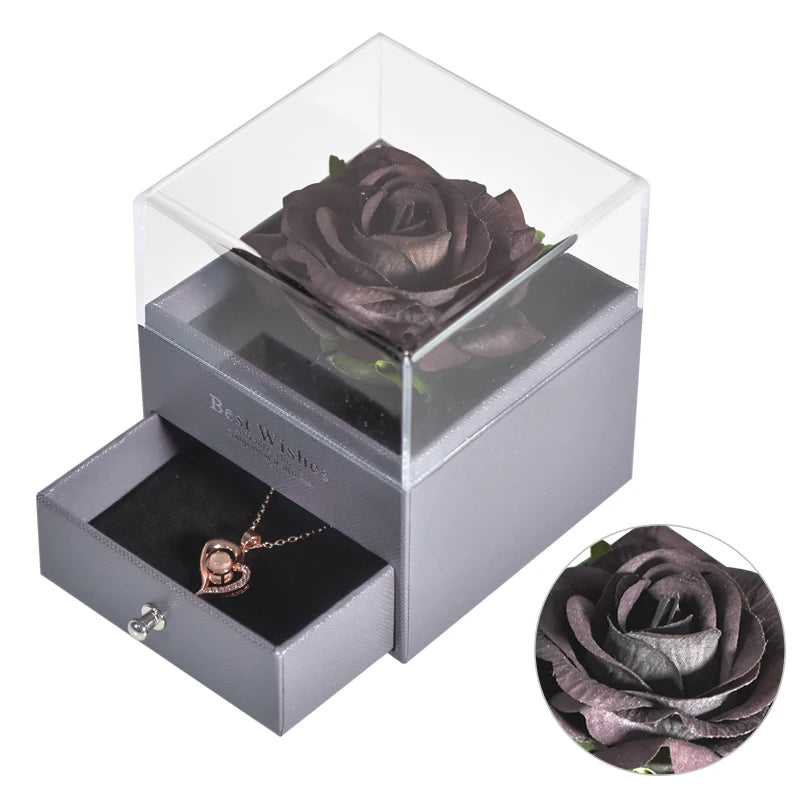 🌹 Caixa de Joias Eternal Rose — Onde o Amor se Torna Eterno