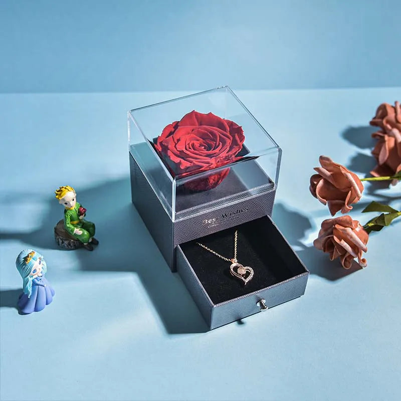 🌹 Caixa de Joias Eternal Rose — Onde o Amor se Torna Eterno