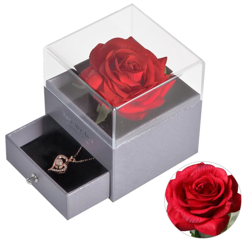 🌹 Caixa de Joias Eternal Rose — Onde o Amor se Torna Eterno