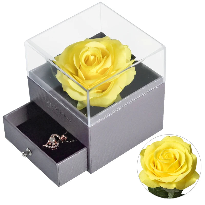 🌹 Caixa de Joias Eternal Rose — Onde o Amor se Torna Eterno