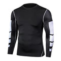 Camiseta masculina esportiva de compressão, secagem rápida, ideal para treino, academia e corrida.
