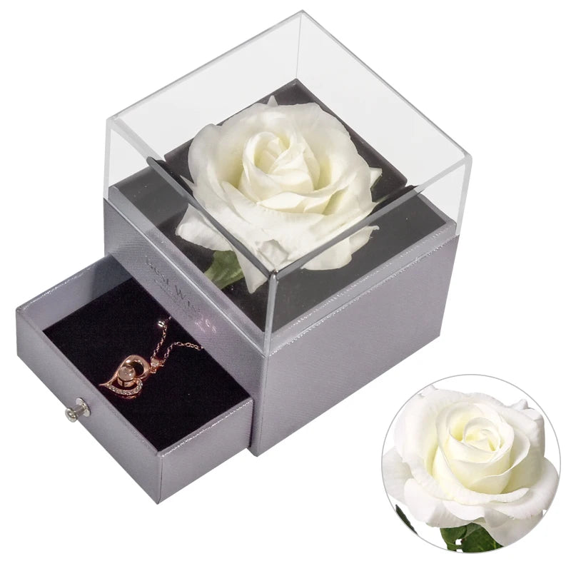 🌹 Caixa de Joias Eternal Rose — Onde o Amor se Torna Eterno