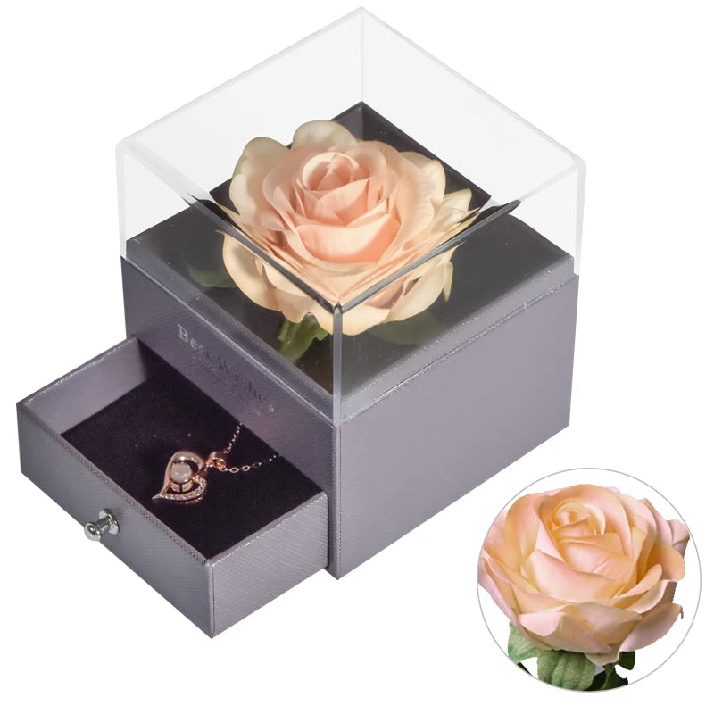 🌹 Caixa de Joias Eternal Rose — Onde o Amor se Torna Eterno