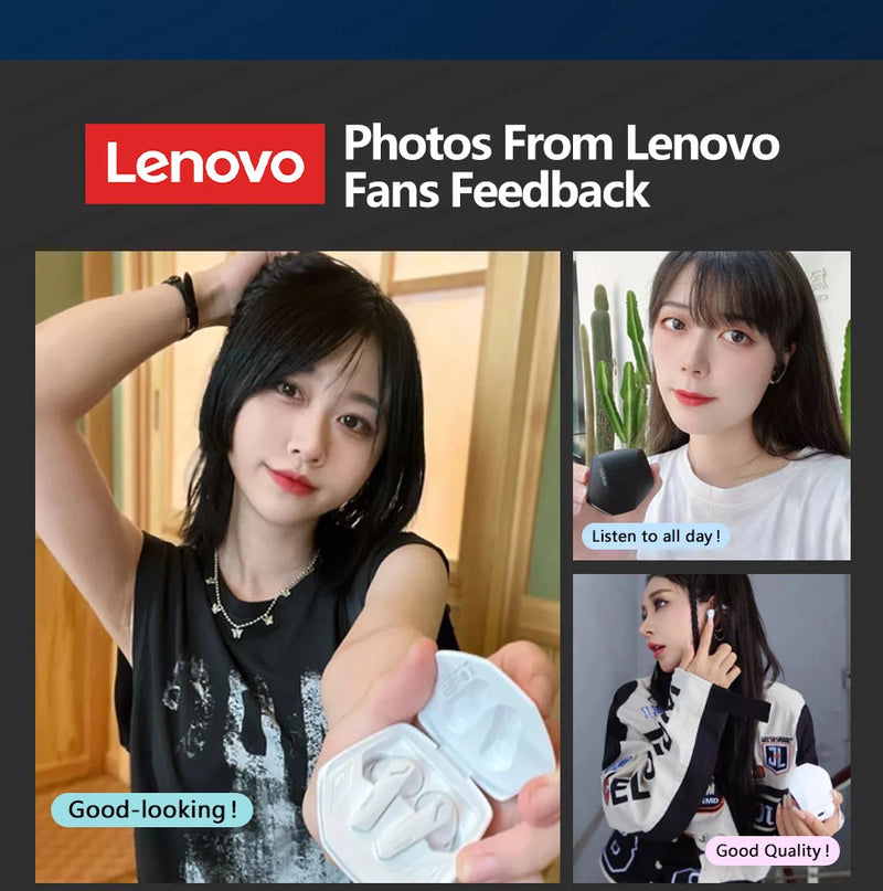 Lenovo GM2 Pro Gaming Earphones Bluetooth 5.3 Sport Headset Dual Mode HD Call Noise Reduction Earbuds with Mic For iPhone 2025