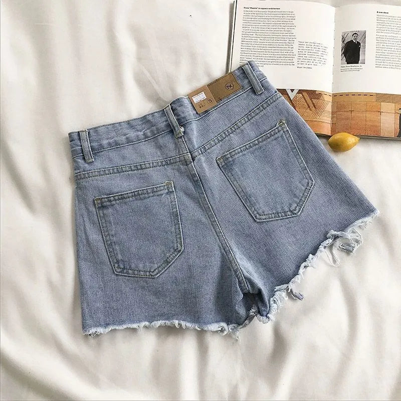 Short Jeans Coreano Feminino – Streetwear Y2K para Almas Inconformadas com o Comum