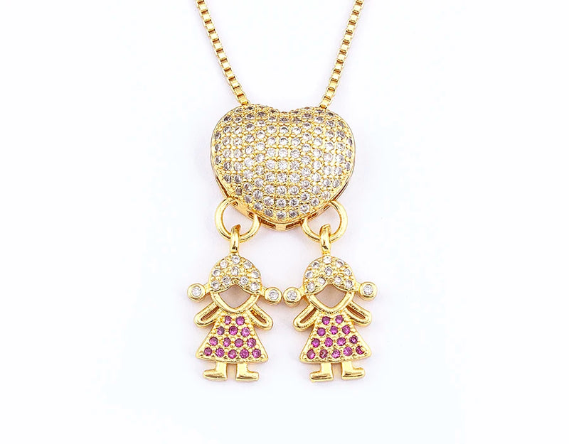 COLAR AMOR DE MÃE BNHADO A OURO 18K