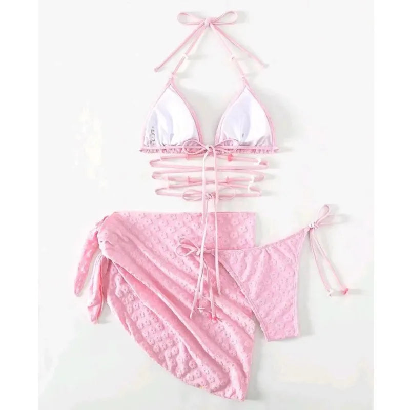✨ Biquíni Rosa Sensual – Porque sua alma também merece se bronzear.