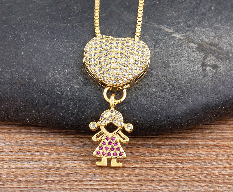 COLAR AMOR DE MÃE BNHADO A OURO 18K