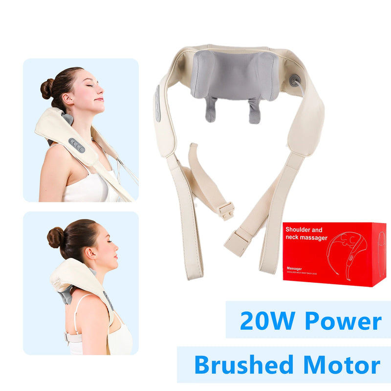 🌿 Foreverlily 26W Massageador de Pescoço e Ombros - Alívio que Toca a Alma