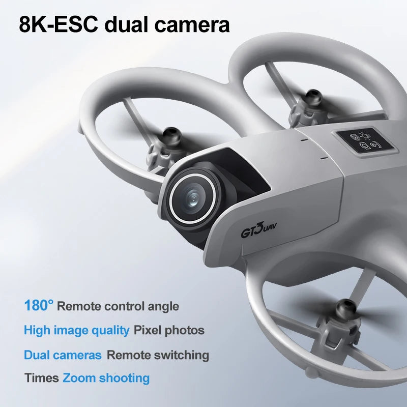 NOVO Mini Drone GT3 Dobrável com Câmera 8K – A Revolução da Fotografia Aérea ao Seu Alcance!