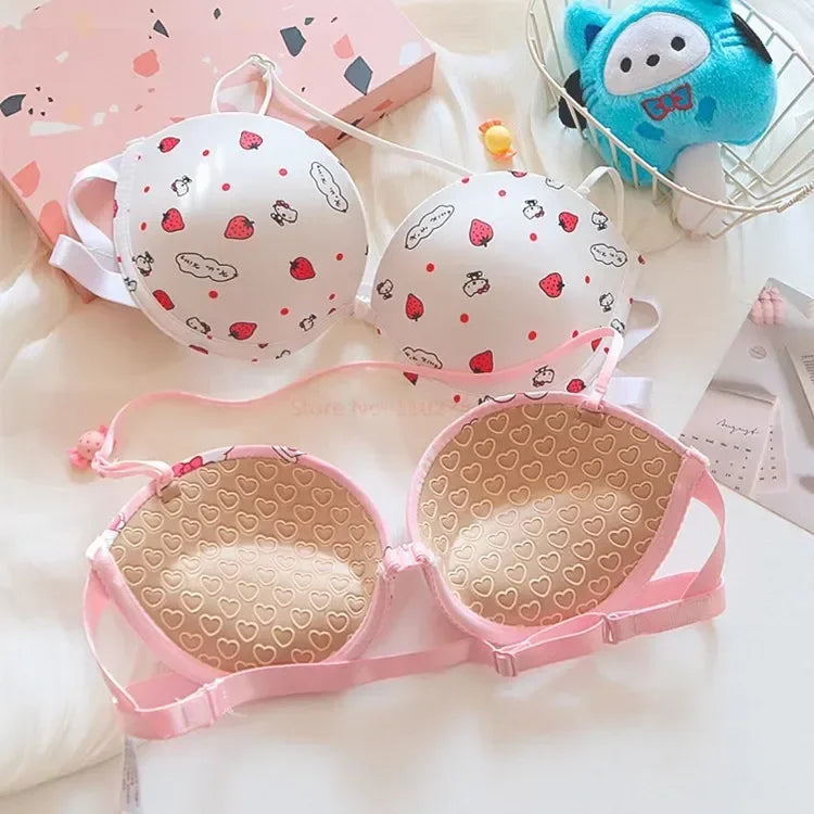🌸 Conjunto de Sutiã Sanrio Hello Kitty – Sweet Underwear (fofo, sensual, push-up, presente para meninas) 🌸