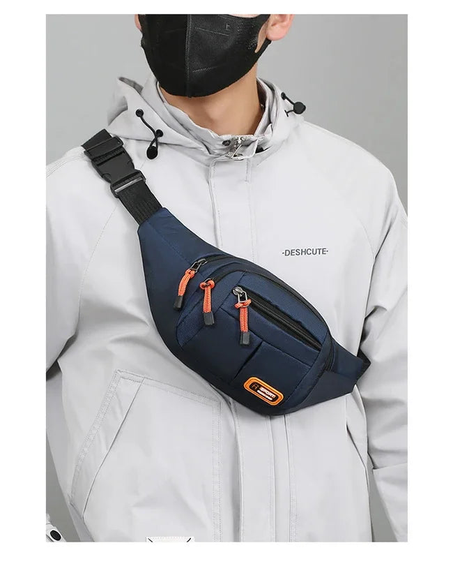 Bolsa de Cintura Oxford Impermeável Unissex – A Escolha Inteligente Para Quem Precisa de Praticidade, Segurança e Estilo em Qualquer Situação!
