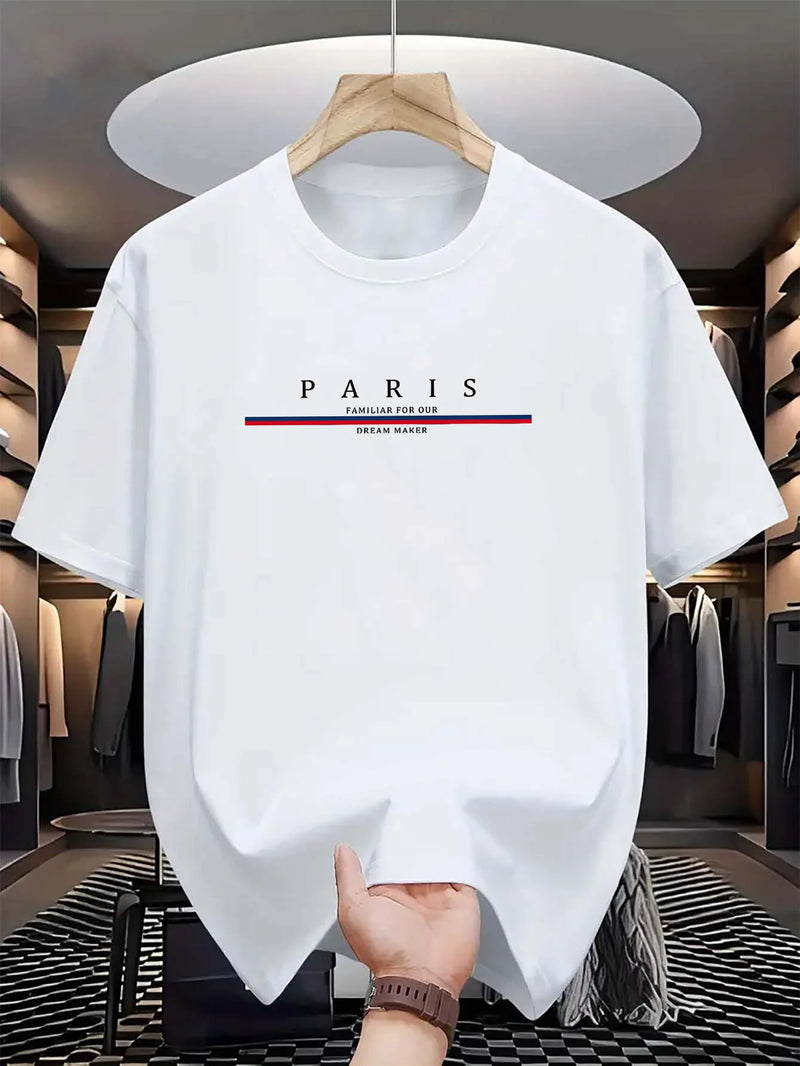 CAMISETA MASCULINA 100% ALGODÃO PARIS — MAIS DO QUE ROUPA, UM ESTADO DE ESPÍRITO.