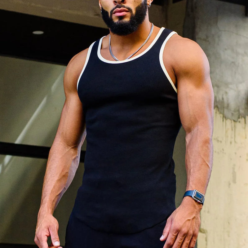 Muscle Fitness Verão Nova Moda Fitness MKen Corrida ao Ar Livre Equipamento Esportivo Sem Mangas Colete