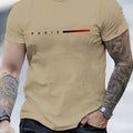 Camiseta masculina 100% algodão, com estampa criativa PARIS