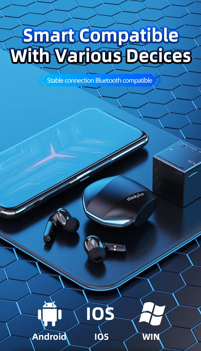 Lenovo GM2 Pro Gaming Earphones Bluetooth 5.3 Sport Headset Dual Mode HD Call Noise Reduction Earbuds with Mic For iPhone 2025