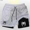 🕷️ 2099 Spider Sport Shorts 2 em 1 — Mais que um Short, Uma Armadura da Nova Era Masculina