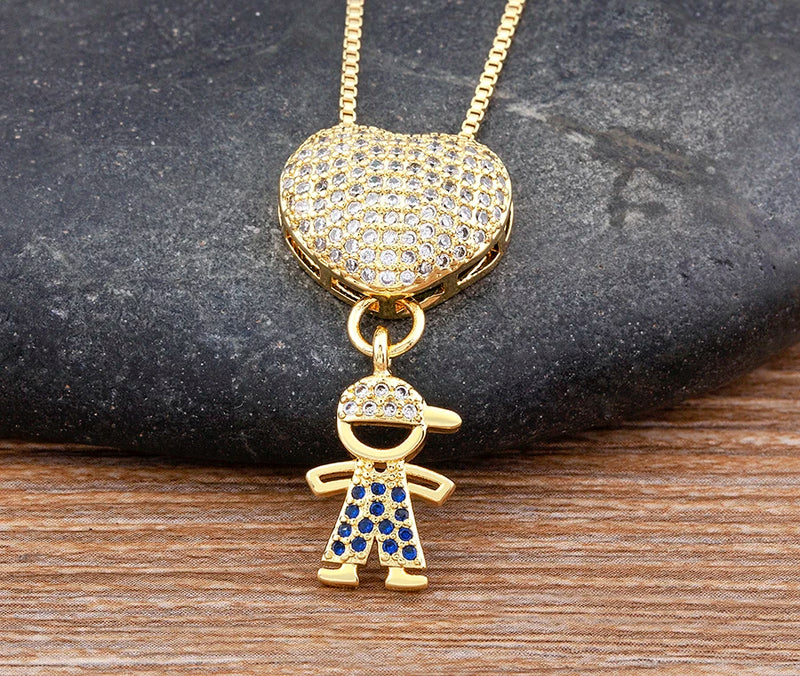 COLAR AMOR DE MÃE BNHADO A OURO 18K