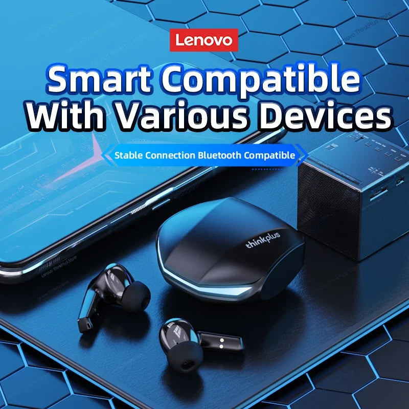 Lenovo GM2 Pro Gaming Earphones Bluetooth 5.3 Sport Headset Dual Mode HD Call Noise Reduction Earbuds with Mic For iPhone 2025