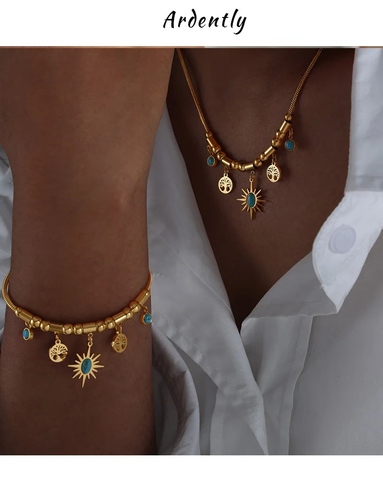 ✨ Conjunto Dourado Luxo para Noivas – A Joia Que Celebra a Alma do Amor