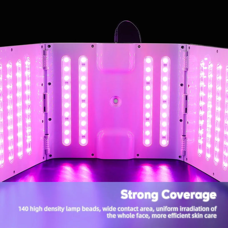 🌈Máscara LED de 7 cores PDT com Nano Pulverizador - SUA PELE CLAMA POR MAIS DO QUE CREMES