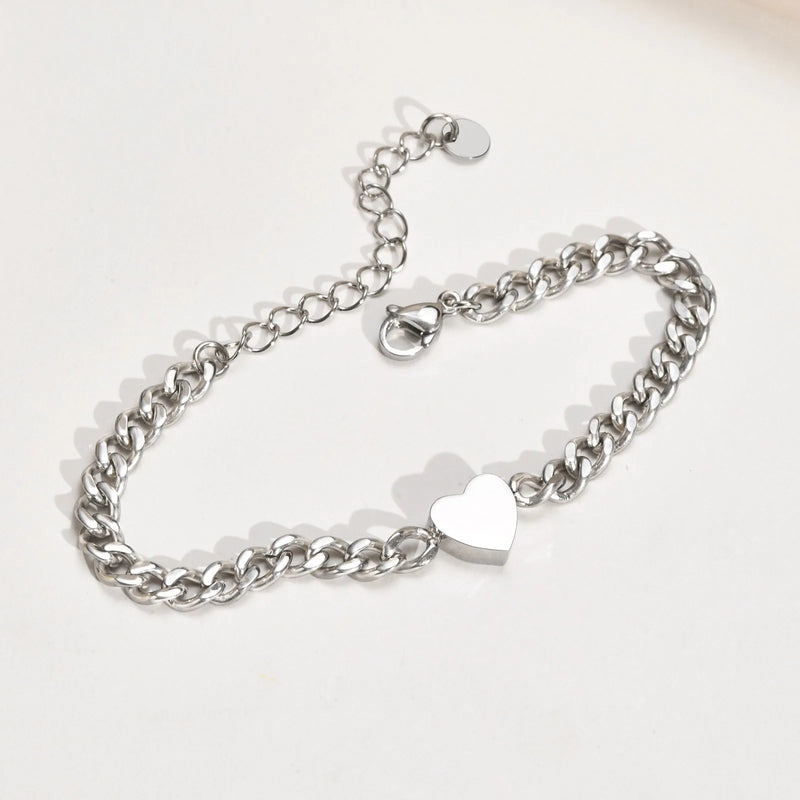 Pulseiras de Casal Vnox Love Heart – Um Símbolo Inquebrável de Amor e Conexão.