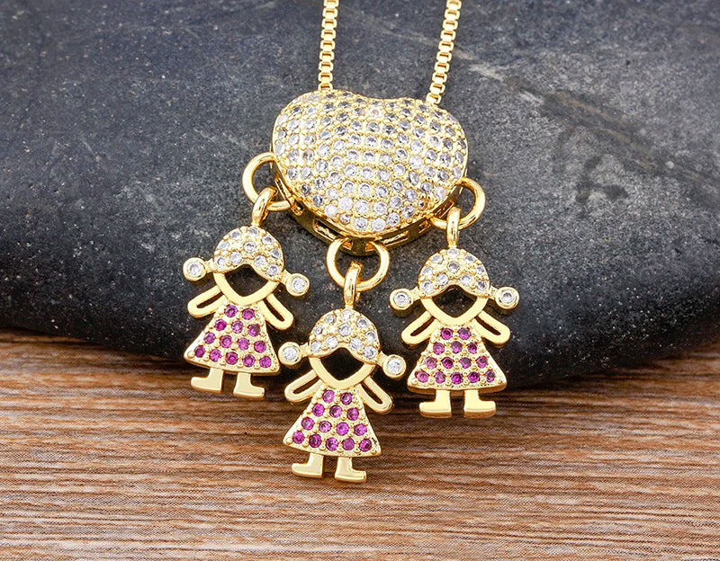 COLAR AMOR DE MÃE BNHADO A OURO 18K