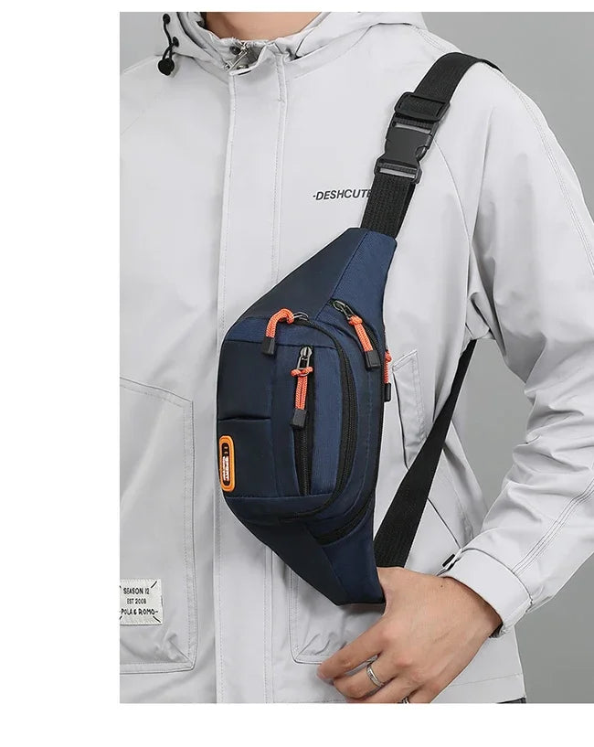 Bolsa de Cintura Oxford Impermeável Unissex – A Escolha Inteligente Para Quem Precisa de Praticidade, Segurança e Estilo em Qualquer Situação!