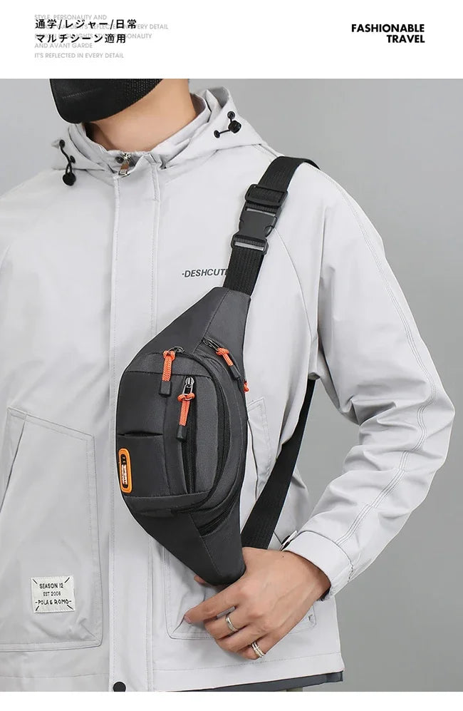 Bolsa de Cintura Oxford Impermeável Unissex – A Escolha Inteligente Para Quem Precisa de Praticidade, Segurança e Estilo em Qualquer Situação!