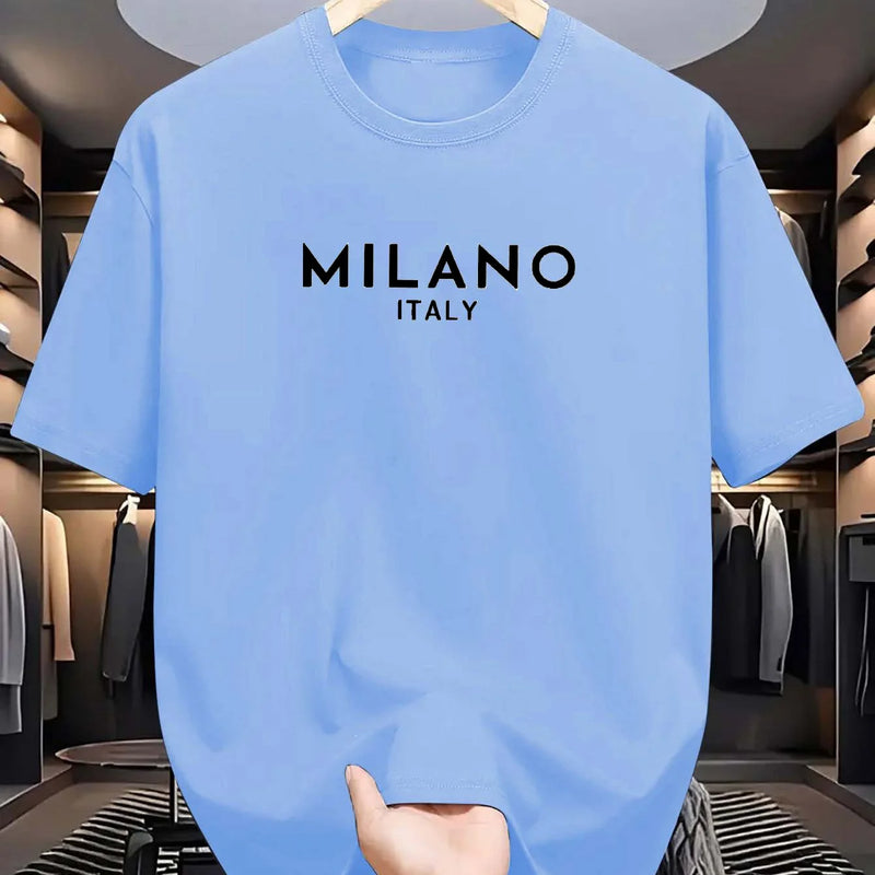🌞 CAMISETA MASCULINA MILANO ITÁLIA — ESTILO QUE RESPIRA ALMA