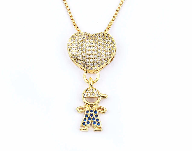 COLAR AMOR DE MÃE BNHADO A OURO 18K