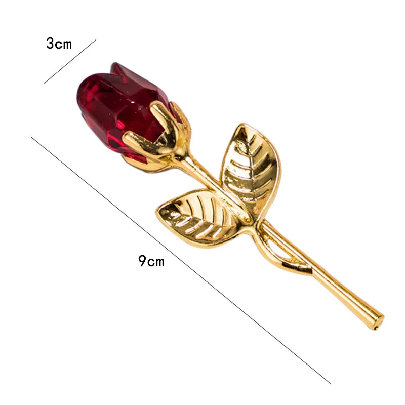 💫 Decoração de Mesa com Rosas de Cristal Douradas – Onde o Amor Encontra o Eterno