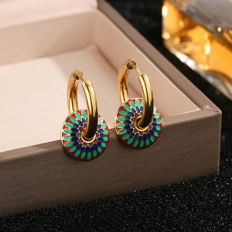 ✨ Conjunto de Brincos e Colar Margarida Vintage – Mais que Joias, Um Chamado da Sua Essência