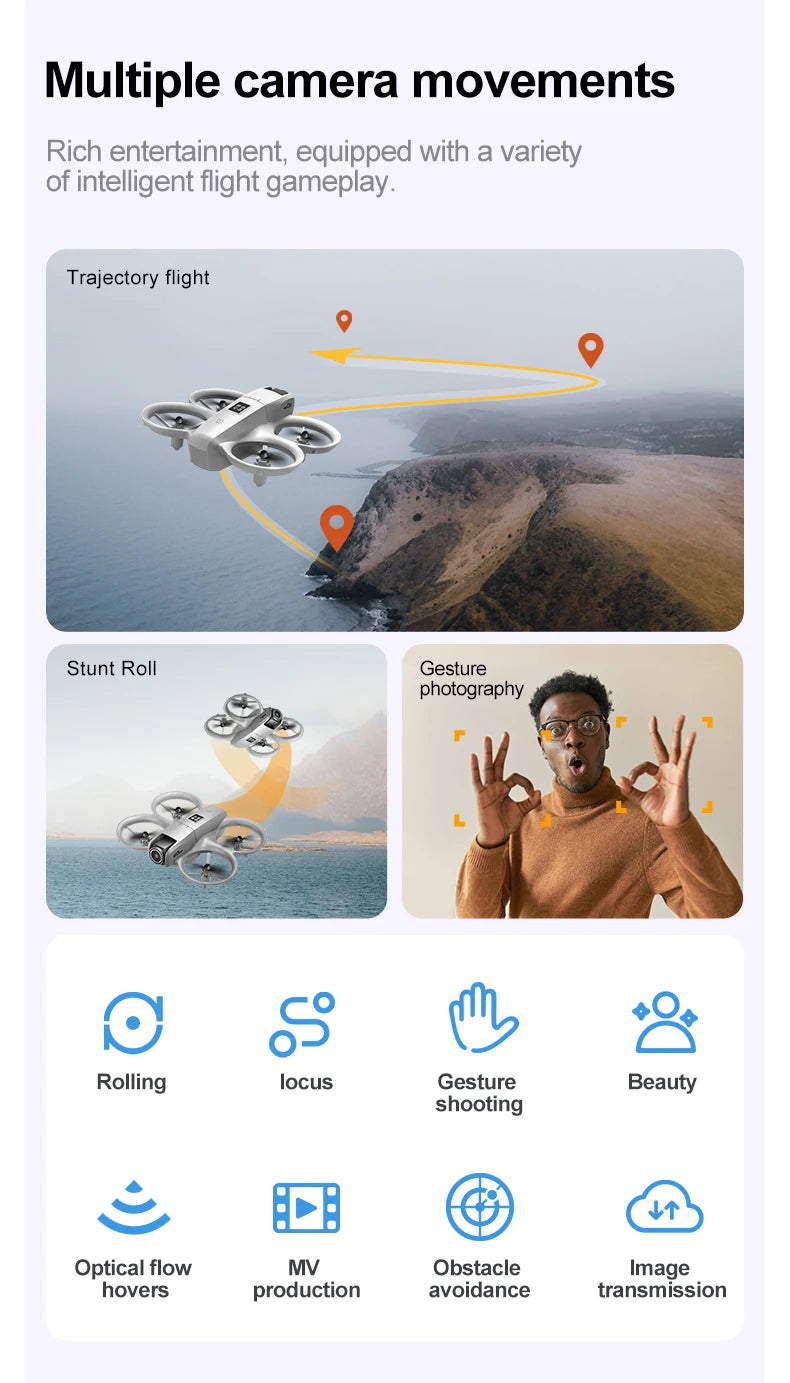NOVO Mini Drone GT3 Dobrável com Câmera 8K – A Revolução da Fotografia Aérea ao Seu Alcance!