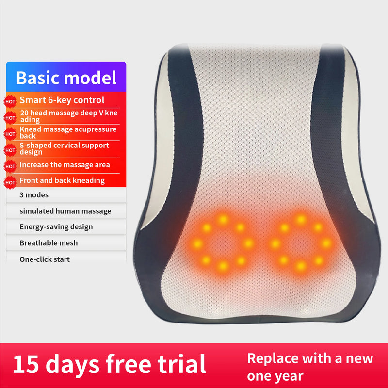 Massageador Shiatsu Elétrico com Aquecimento