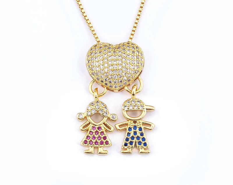 COLAR AMOR DE MÃE BNHADO A OURO 18K