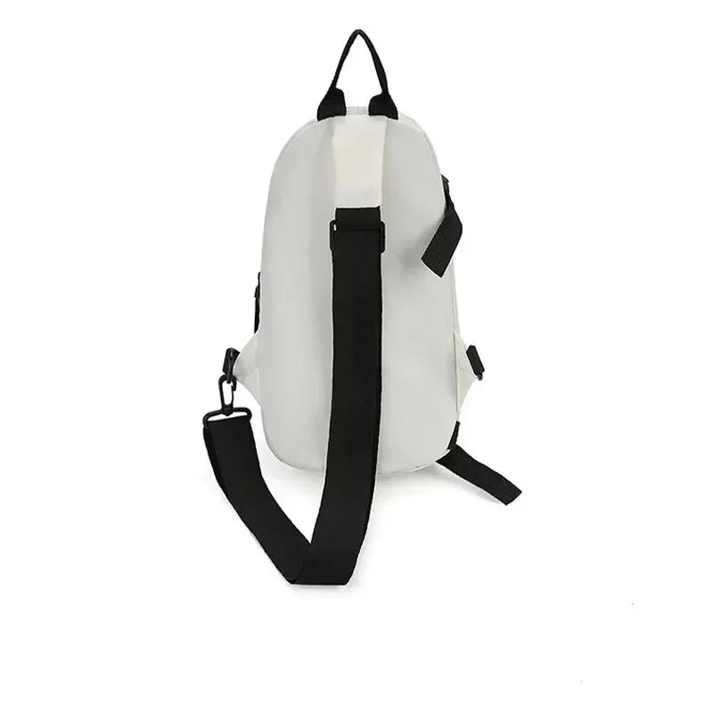 Bolsa de peito de nylon (unissex, moderna, funcional, para outono e inverno)