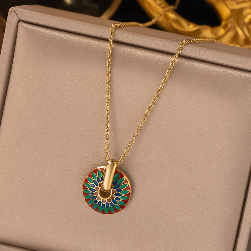 ✨ Conjunto de Brincos e Colar Margarida Vintage – Mais que Joias, Um Chamado da Sua Essência