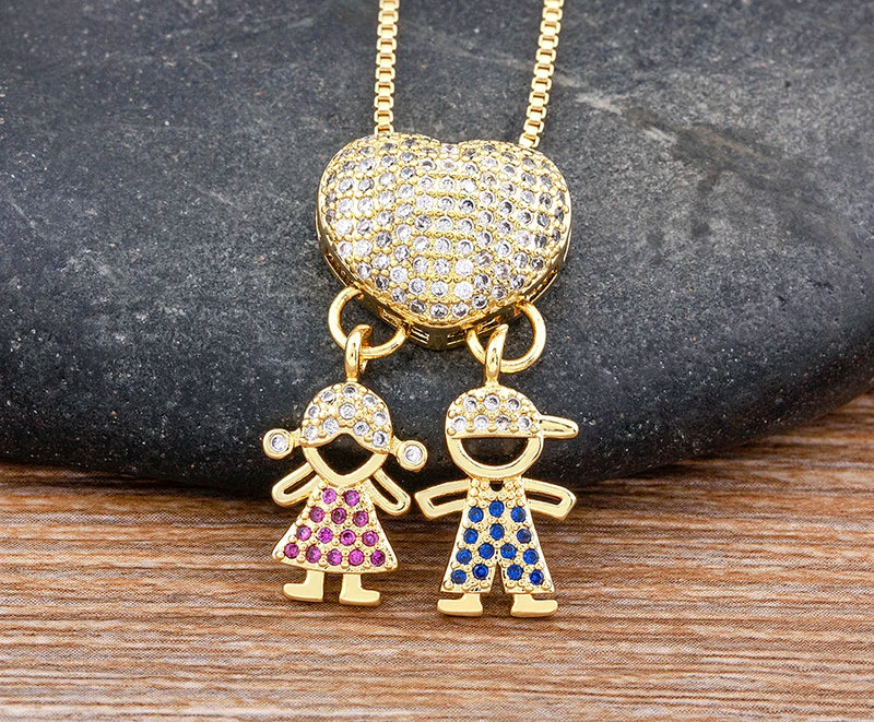COLAR AMOR DE MÃE BNHADO A OURO 18K