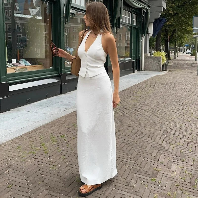 🌞 Conjunto Feminino Y2K — 2 Peças Que Libertam Corpo e Alma