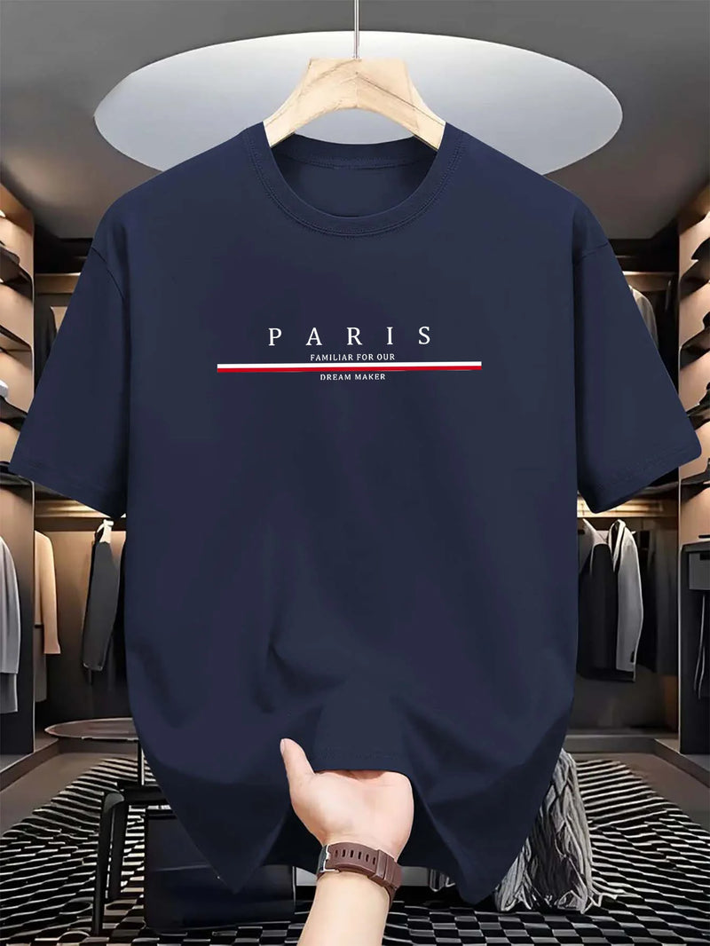 CAMISETA MASCULINA 100% ALGODÃO PARIS — MAIS DO QUE ROUPA, UM ESTADO DE ESPÍRITO.