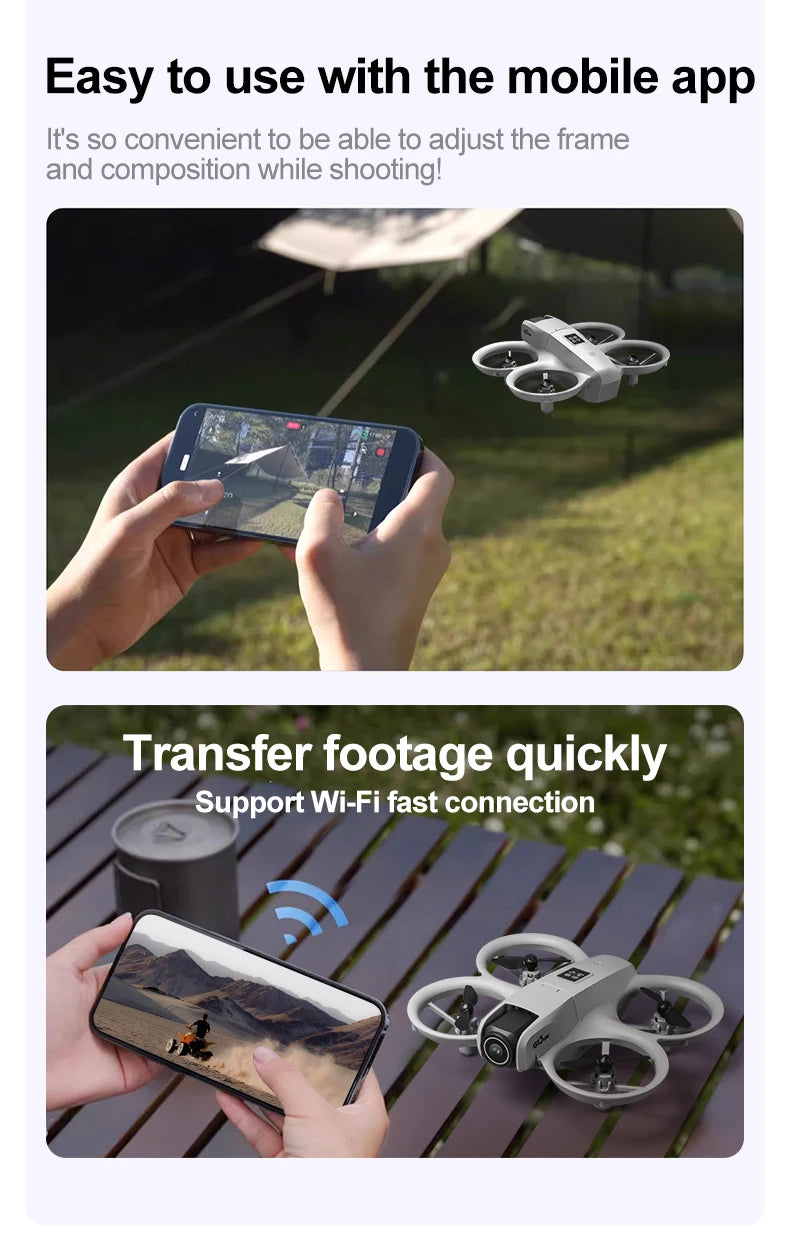 NOVO Mini Drone GT3 Dobrável com Câmera 8K – A Revolução da Fotografia Aérea ao Seu Alcance!